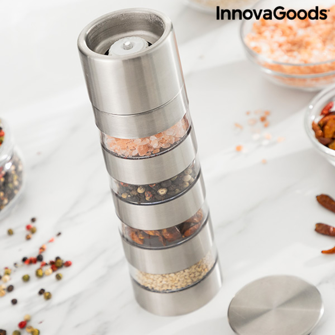 Мелница за Подправки 4 в 1 Millmix InnovaGoods