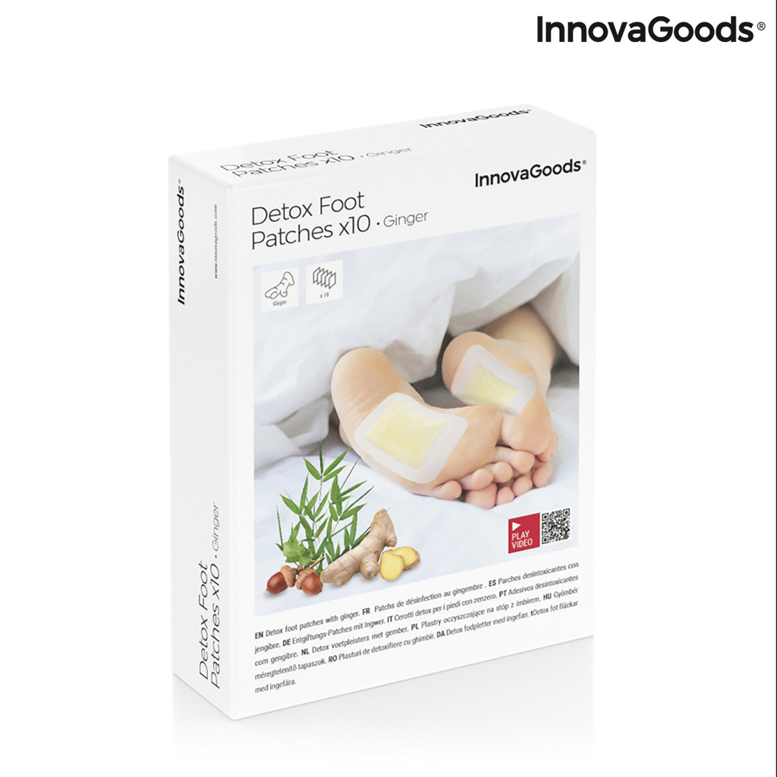 Детоксикиращи Лепенки за Крака Bamboo InnovaGoods 10 броя