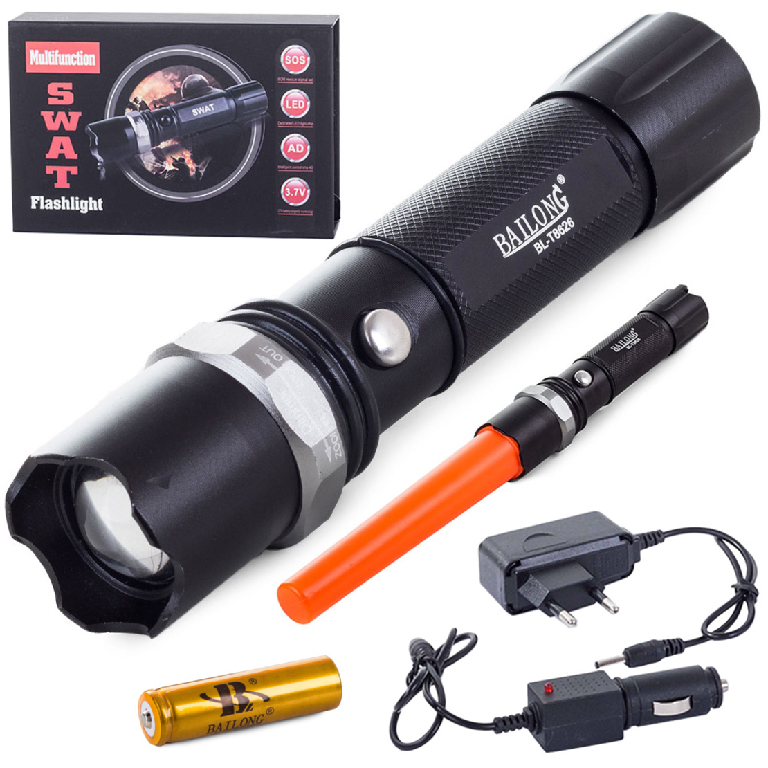 Тактическо фенерче Bailong led zoom cree xp-e