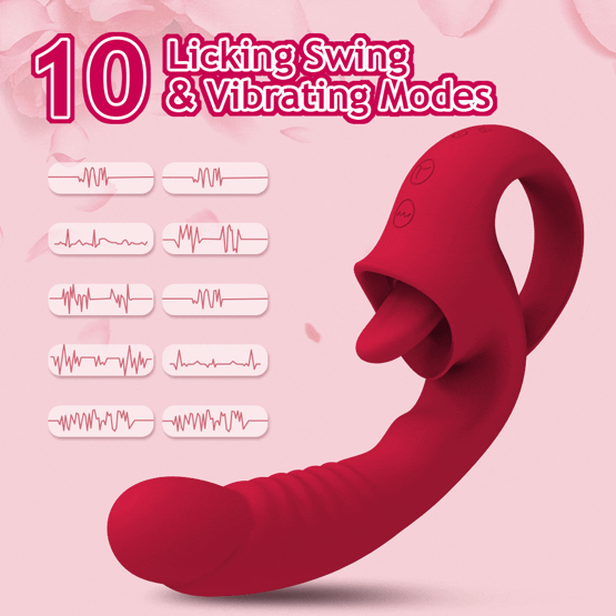 Multi-Functional Vibrator for Nipple, Clitoral, and Vaginal Stimulation