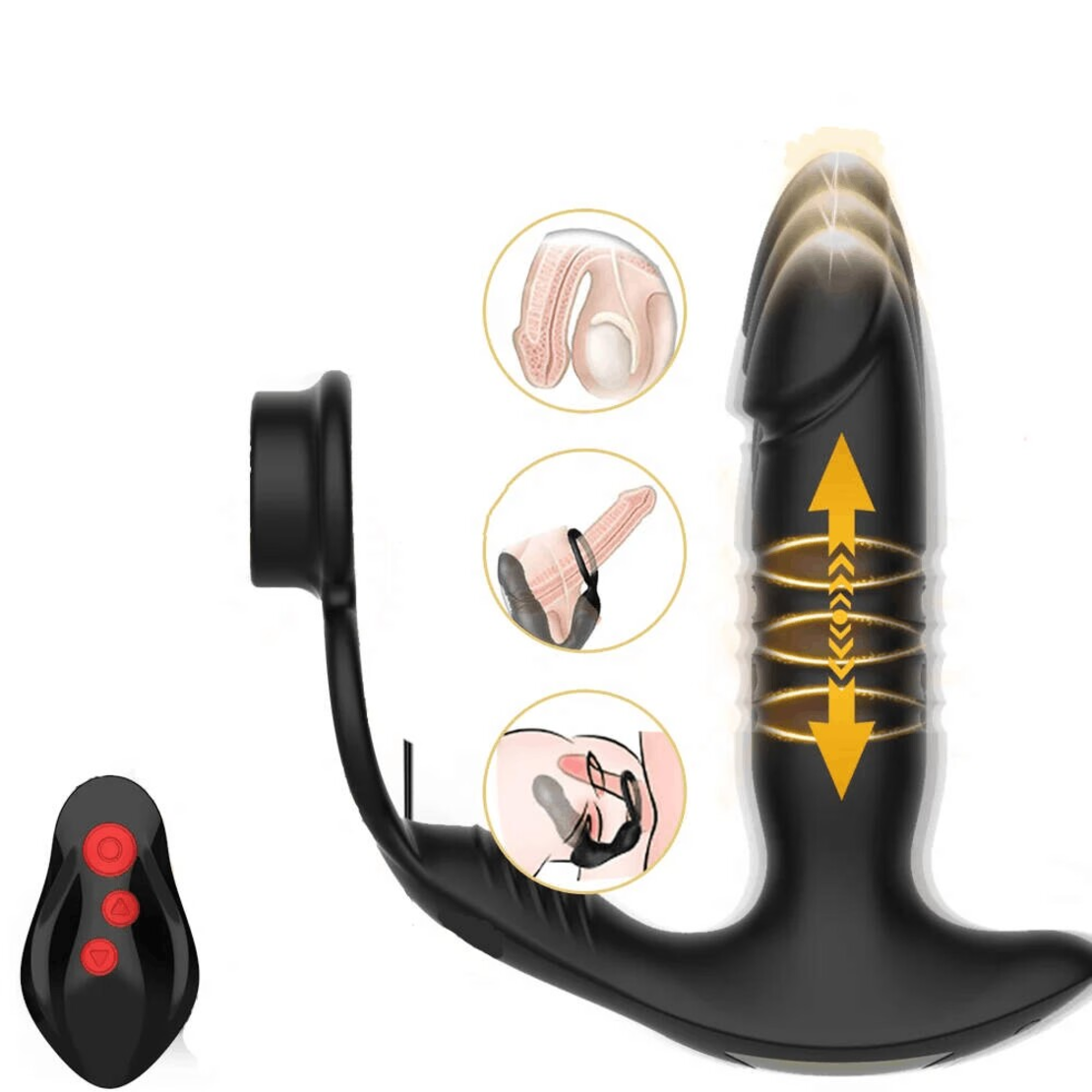 Smart Prostate Stimulator and 3-in-1 Penis Ring – Take Control of Your Pleasure via Your Phone