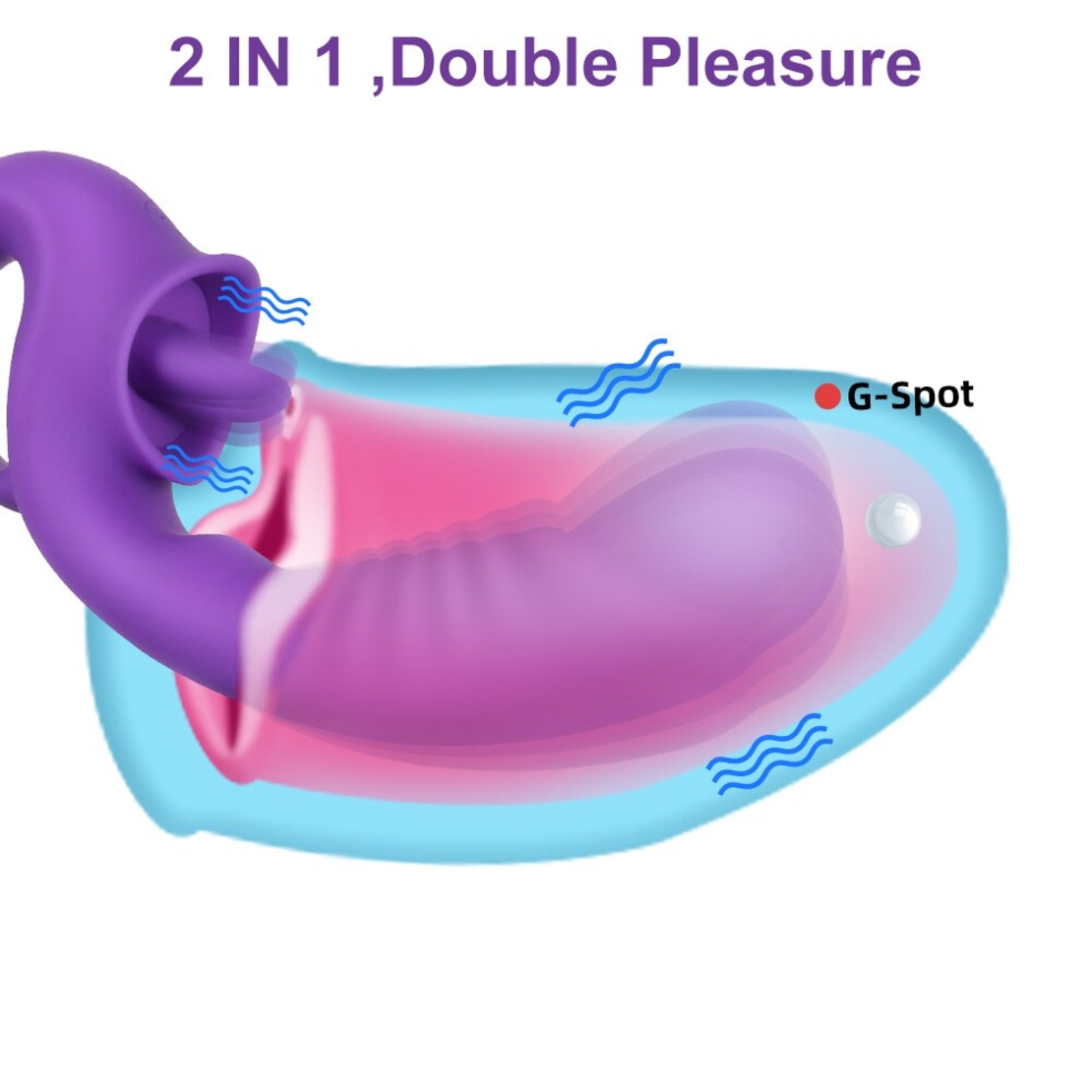 Multi-Functional Vibrator for Nipple, Clitoral, and Vaginal Stimulation