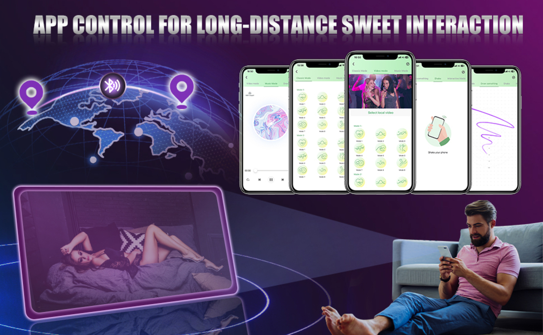 APP-Controlled Anal Vibrator with Heart-Shaped Light – Vibrating Metal Plug for Men and Women