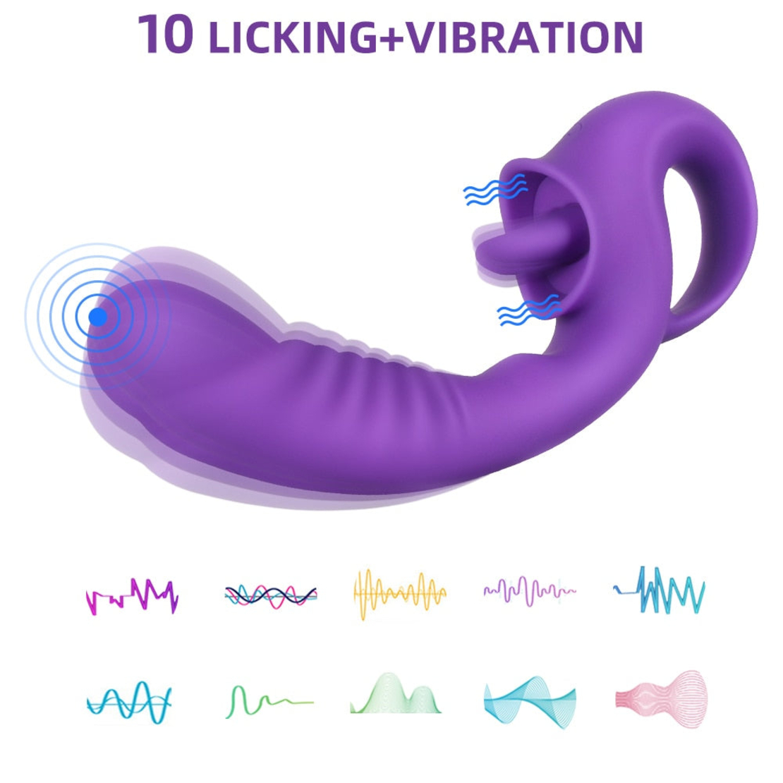 Multi-Functional Vibrator for Nipple, Clitoral, and Vaginal Stimulation