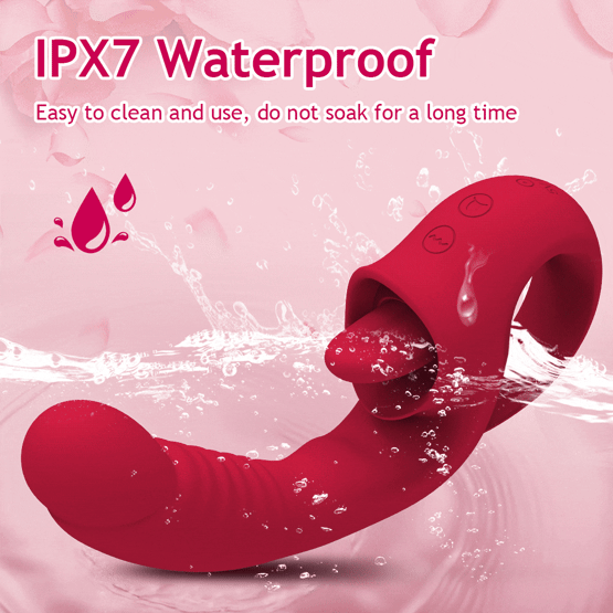 Multi-Functional Vibrator for Nipple, Clitoral, and Vaginal Stimulation
