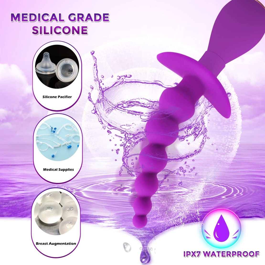 5-in-1 Multi-Functional Vibrator with 4 Interchangeable Caps – Vibrations and Massager for Women