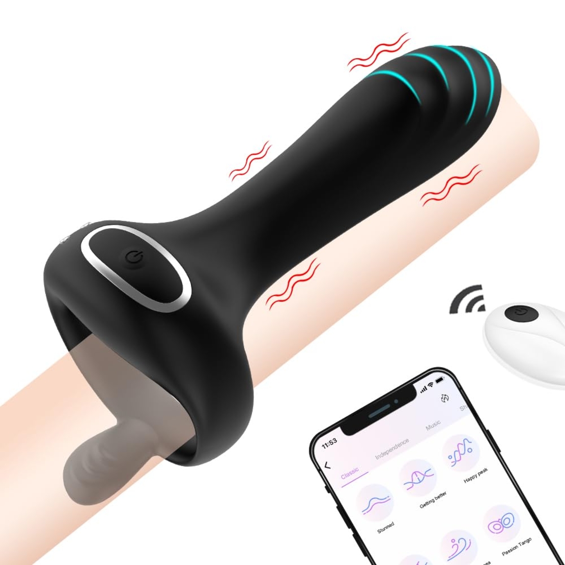 Penis Ring with App Control, 10 Frequencies, and Long-Lasting Endurance
