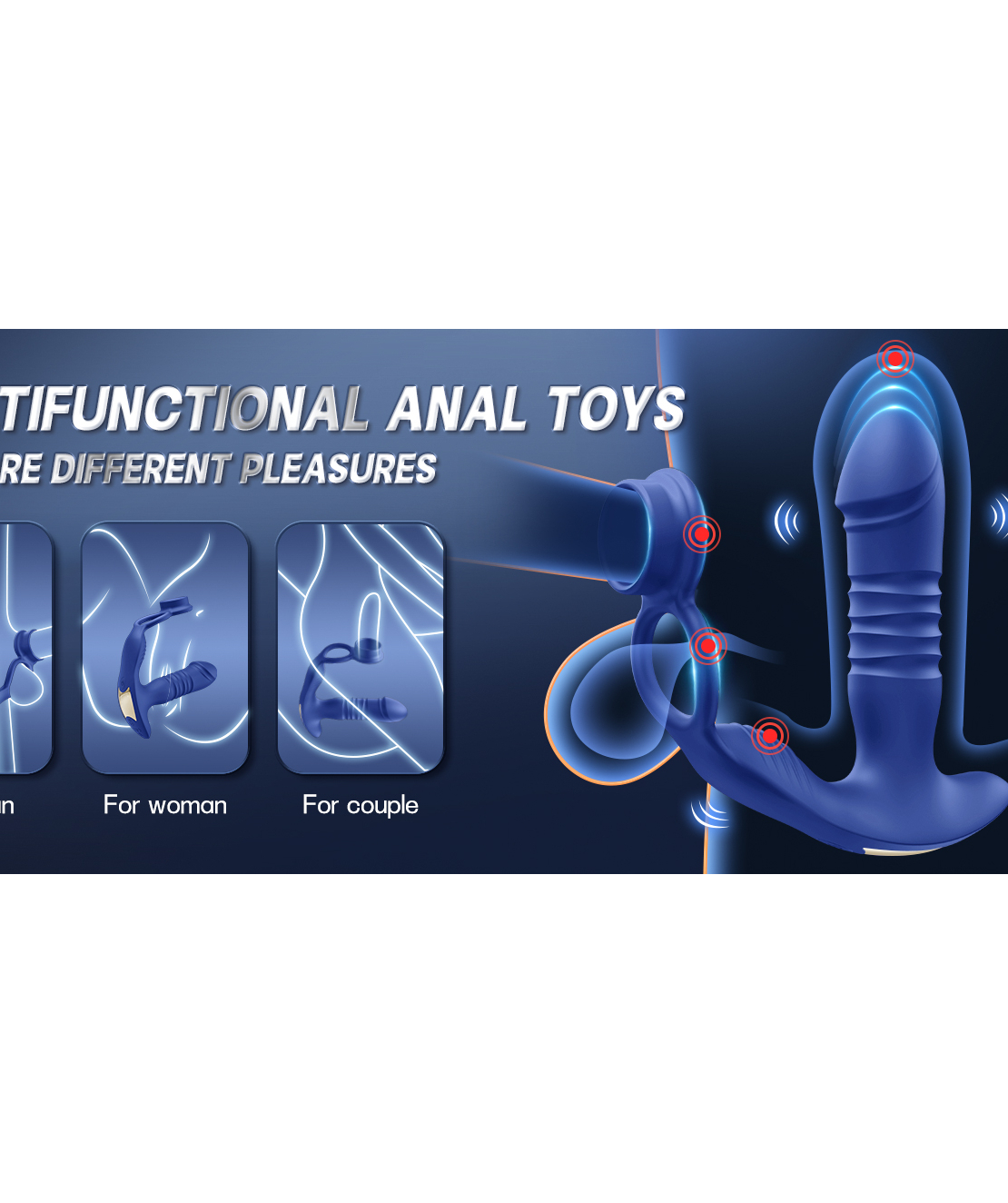 Smart Prostate Stimulator and 3-in-1 Penis Ring – Take Control of Your Pleasure via Your Phone