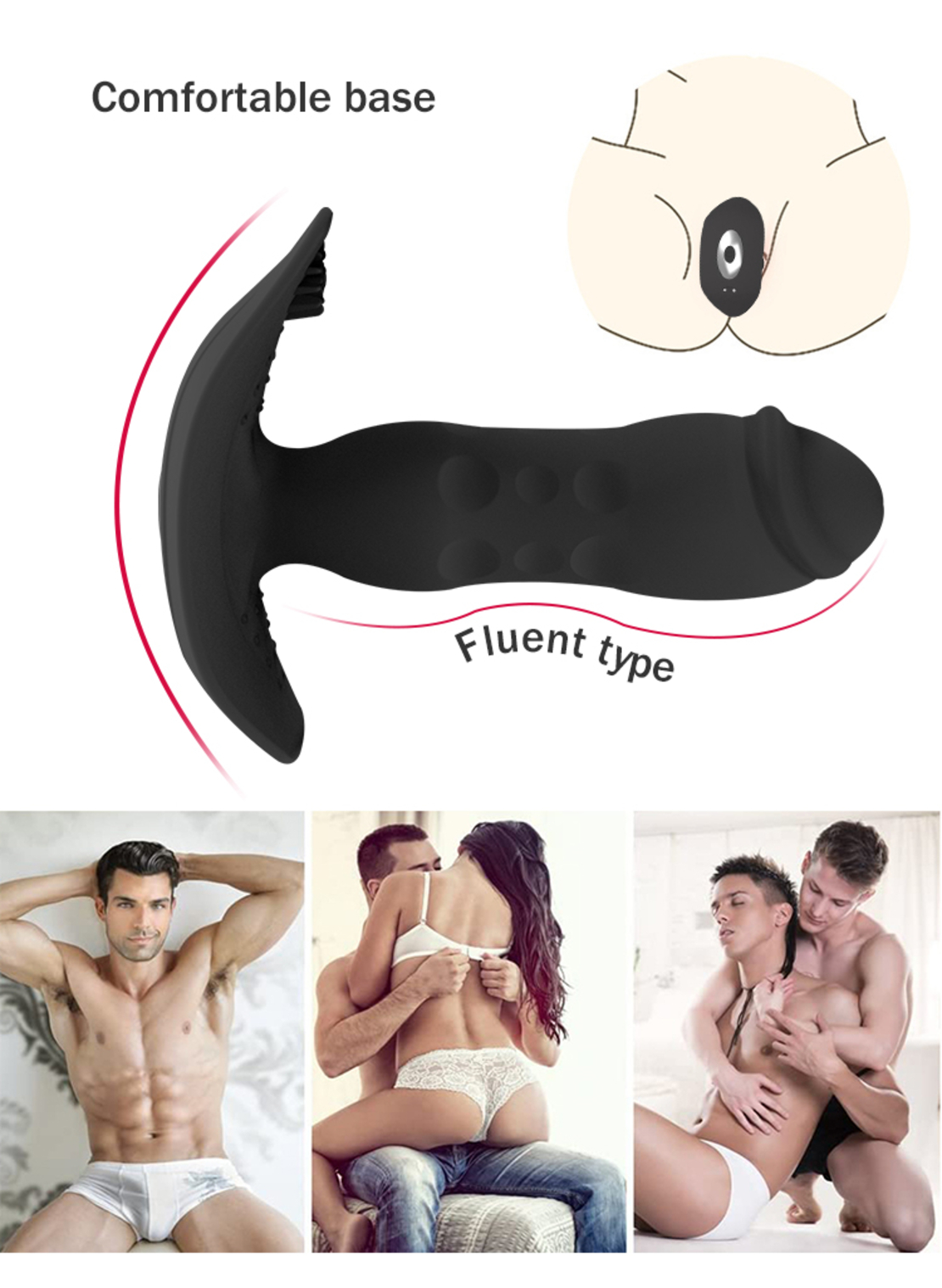 Telescopic Anal Stimulator with APP Control – Bluetooth Vibrations and Massage for Men and Women