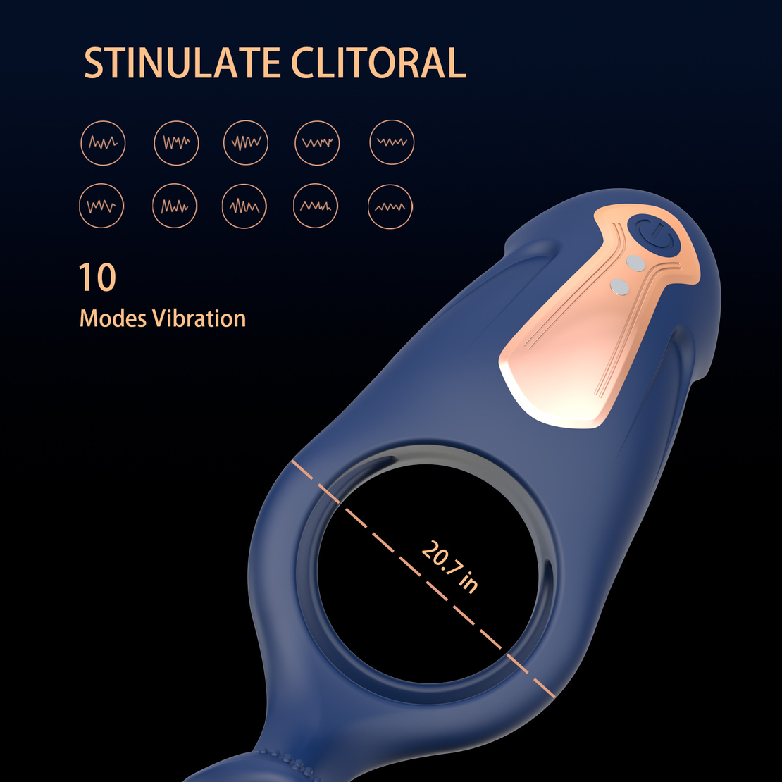 Vibrating Penis Ring with App Control – 9 Modes for Delayed Ejaculation and Clitoral Stimulation
