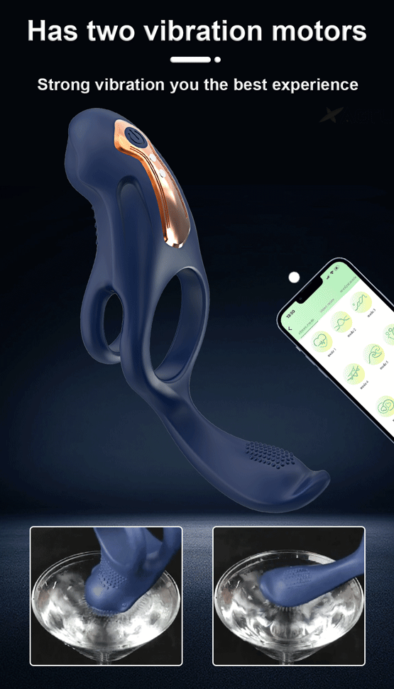 Vibrating Penis Ring with App Control – 9 Modes for Delayed Ejaculation and Clitoral Stimulation
