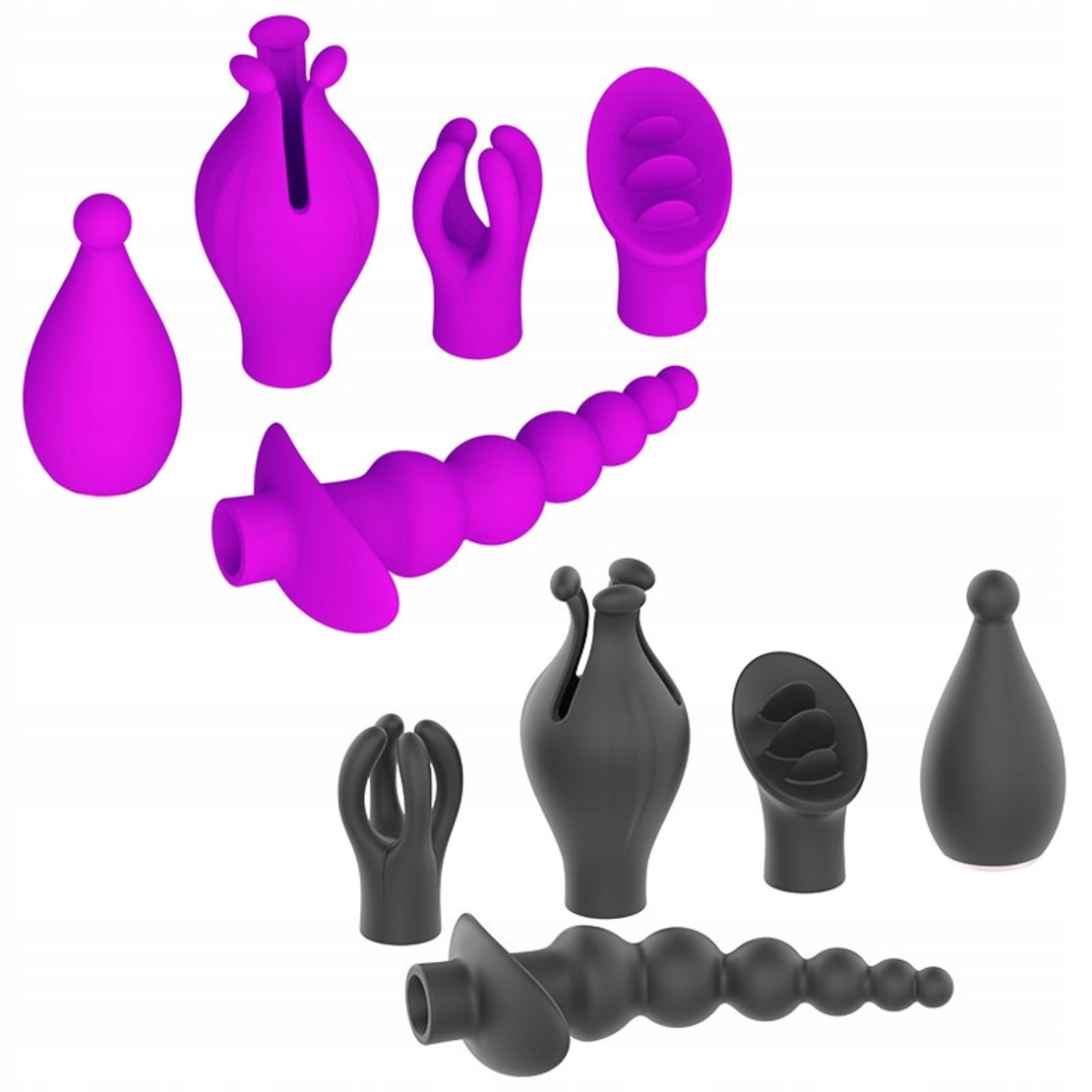 5-in-1 Multi-Functional Vibrator with 4 Interchangeable Caps – Vibrations and Massager for Women