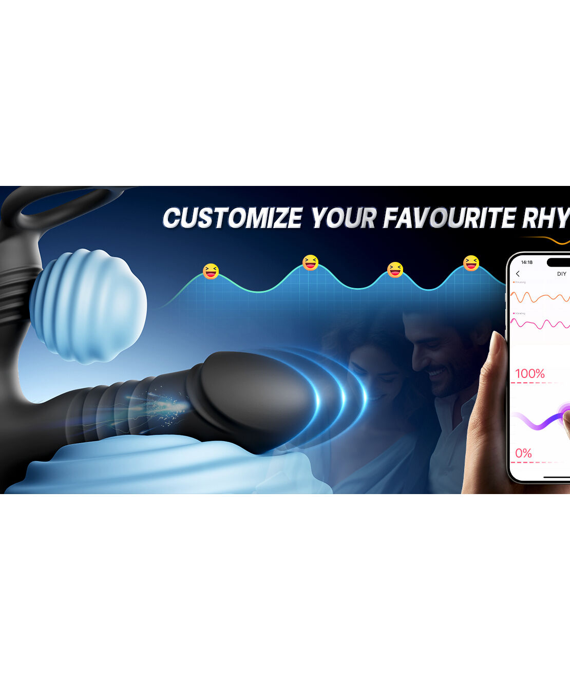Smart Prostate Stimulator and 3-in-1 Penis Ring – Take Control of Your Pleasure via Your Phone