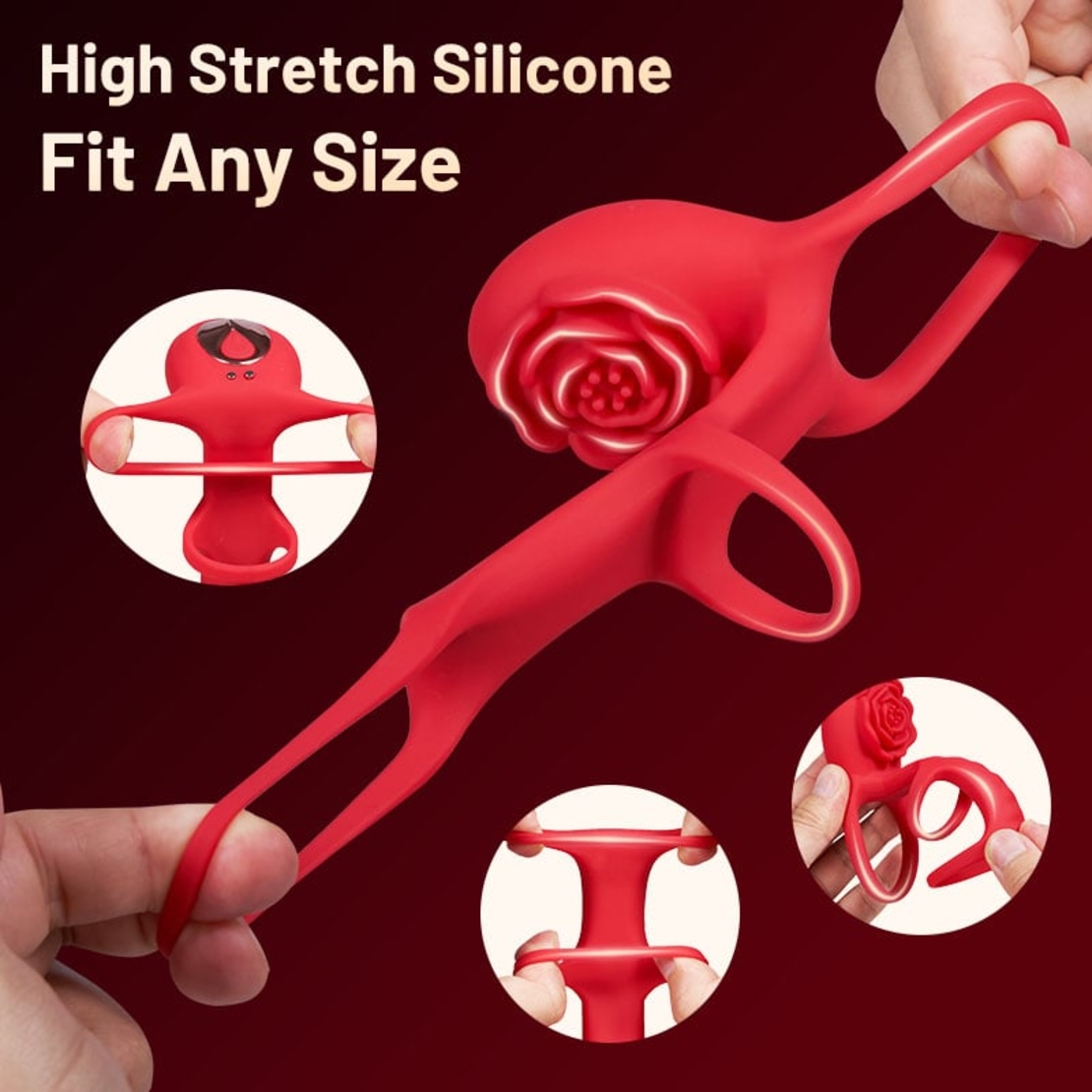 Triple Penis Ring 3-in-1 – Intense Stimulation and Pleasure for couple