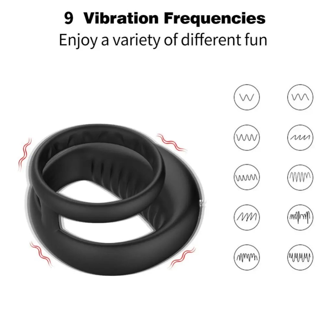 Silicone Penis Ring with APP Control – Vibrations and Delay Training for Men