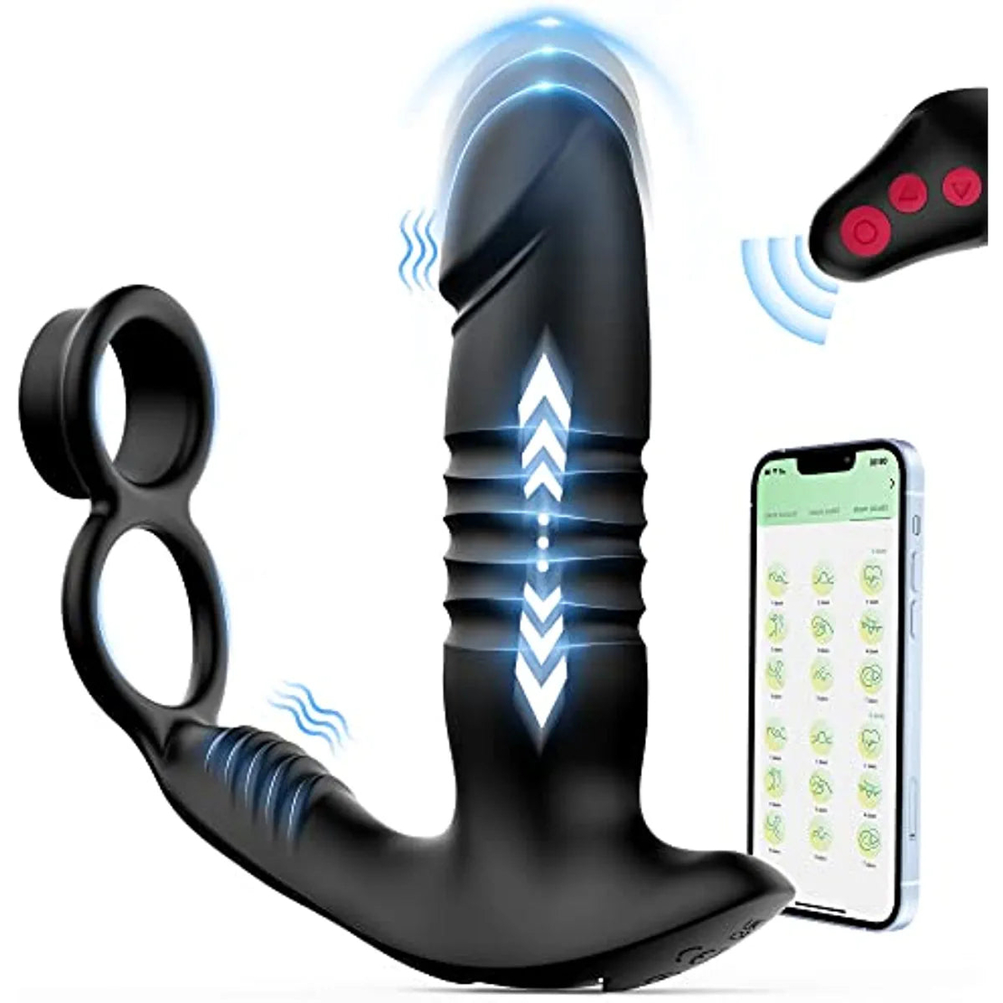 Smart Prostate Stimulator and 3-in-1 Penis Ring – Take Control of Your Pleasure via Your Phone