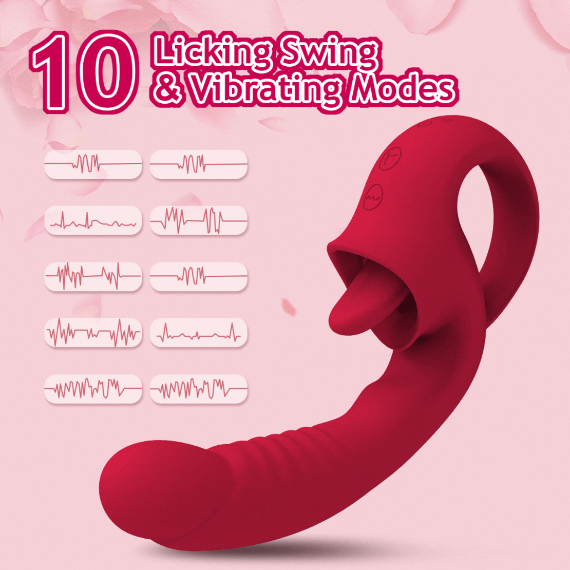 Multi-Functional Vibrator for Nipple, Clitoral, and Vaginal Stimulation