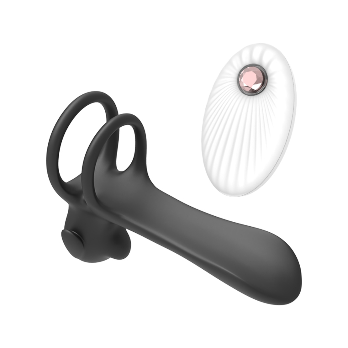 Vibrating Double Penis Ring with 20 Modes – Control Stimulation and Extend Your Pleasure