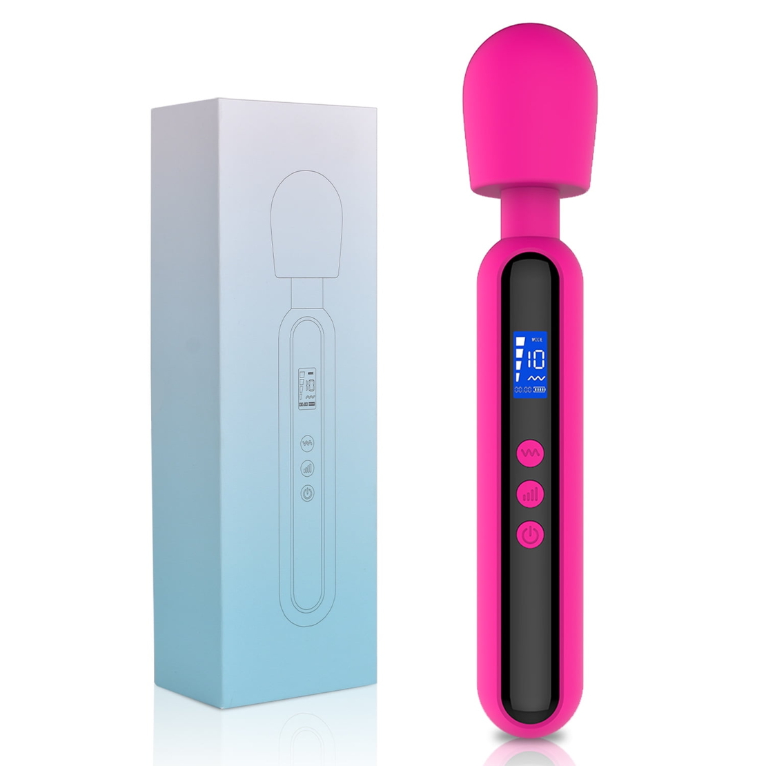 Women's Massager with LED Timer – 10 Vibration Modes and 4 Speeds