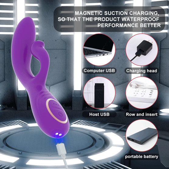 Водоустойчив Силиконов Двоен Вибратор – G-Spot и Клиторна Стимулация с Два Мотора