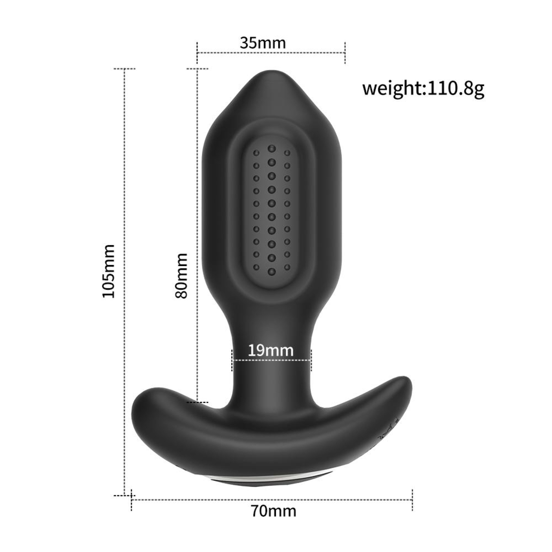 Interactive Bluetooth Anal Prostate Massager – Vibrations and Rotations for Men and Women
