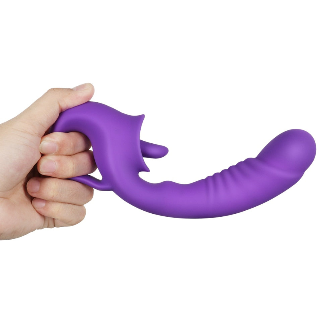 Multi-Functional Vibrator for Nipple, Clitoral, and Vaginal Stimulation