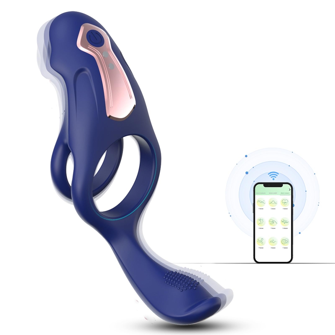 Vibrating Penis Ring with App Control – 9 Modes for Delayed Ejaculation and Clitoral Stimulation