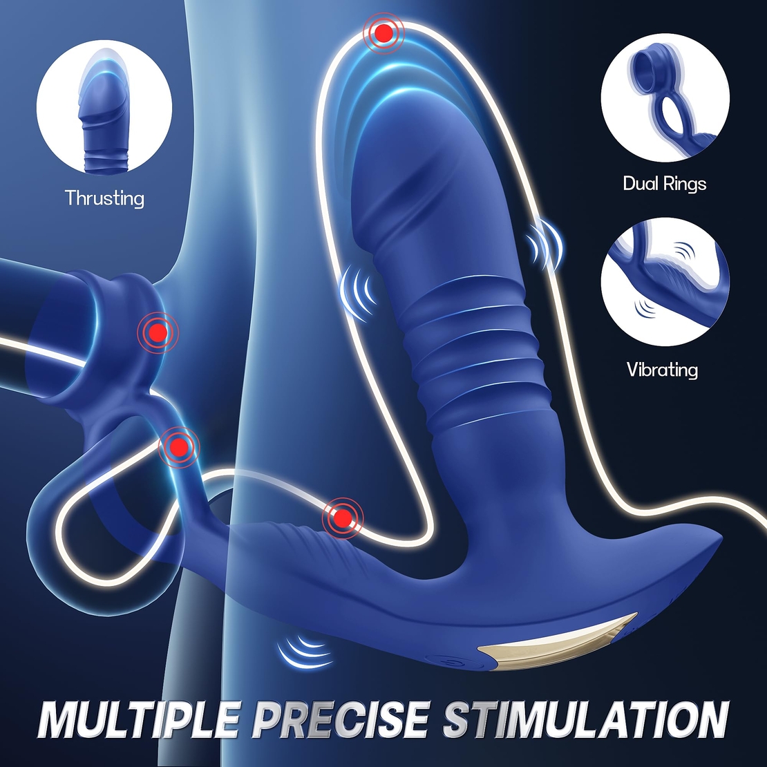 Smart Prostate Stimulator and 3-in-1 Penis Ring – Take Control of Your Pleasure via Your Phone