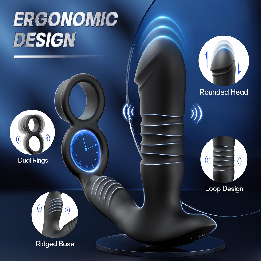 Smart Prostate Stimulator and 3-in-1 Penis Ring – Take Control of Your Pleasure via Your Phone