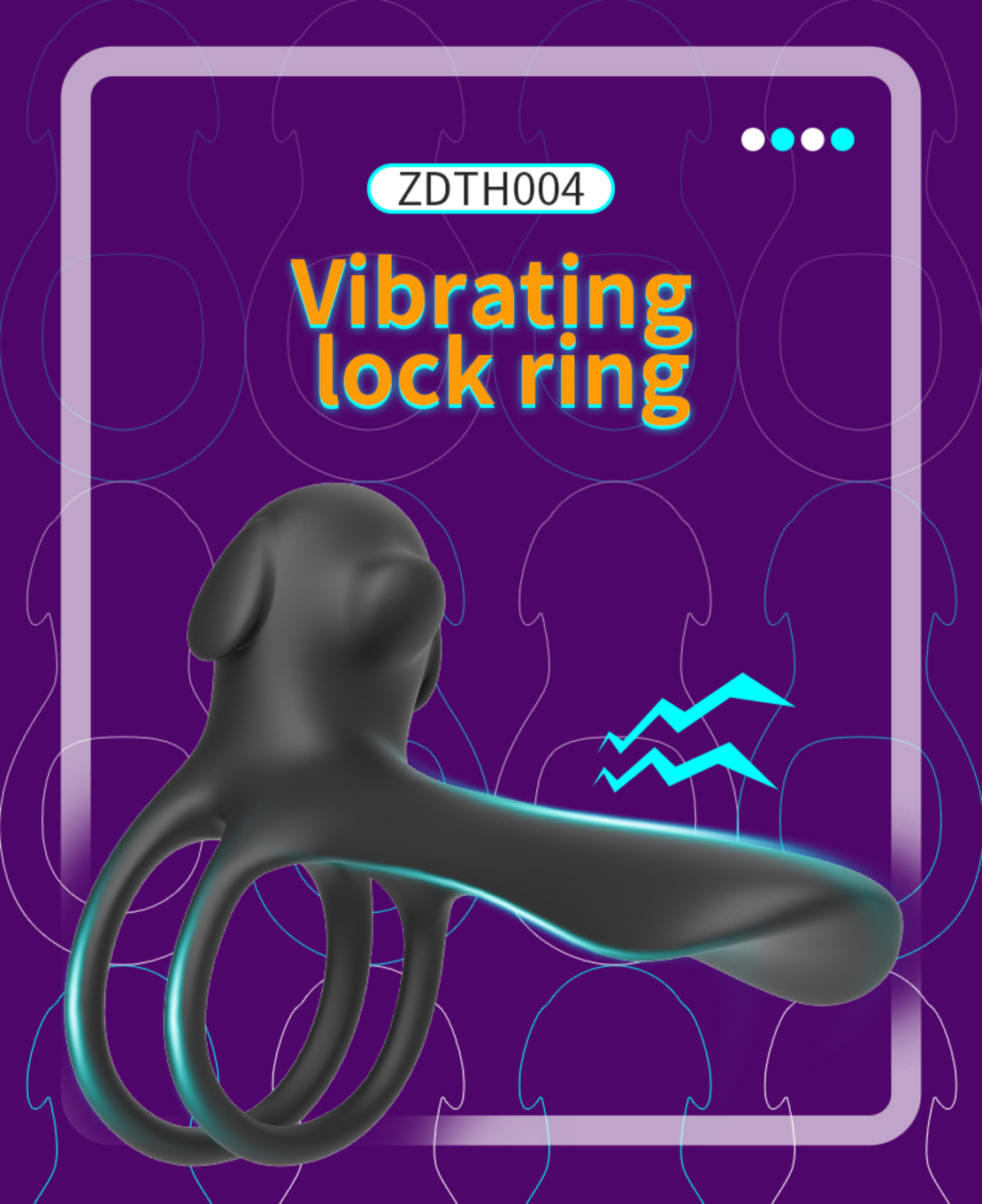 Vibrating Double Penis Ring with 20 Modes – Control Stimulation and Extend Your Pleasure