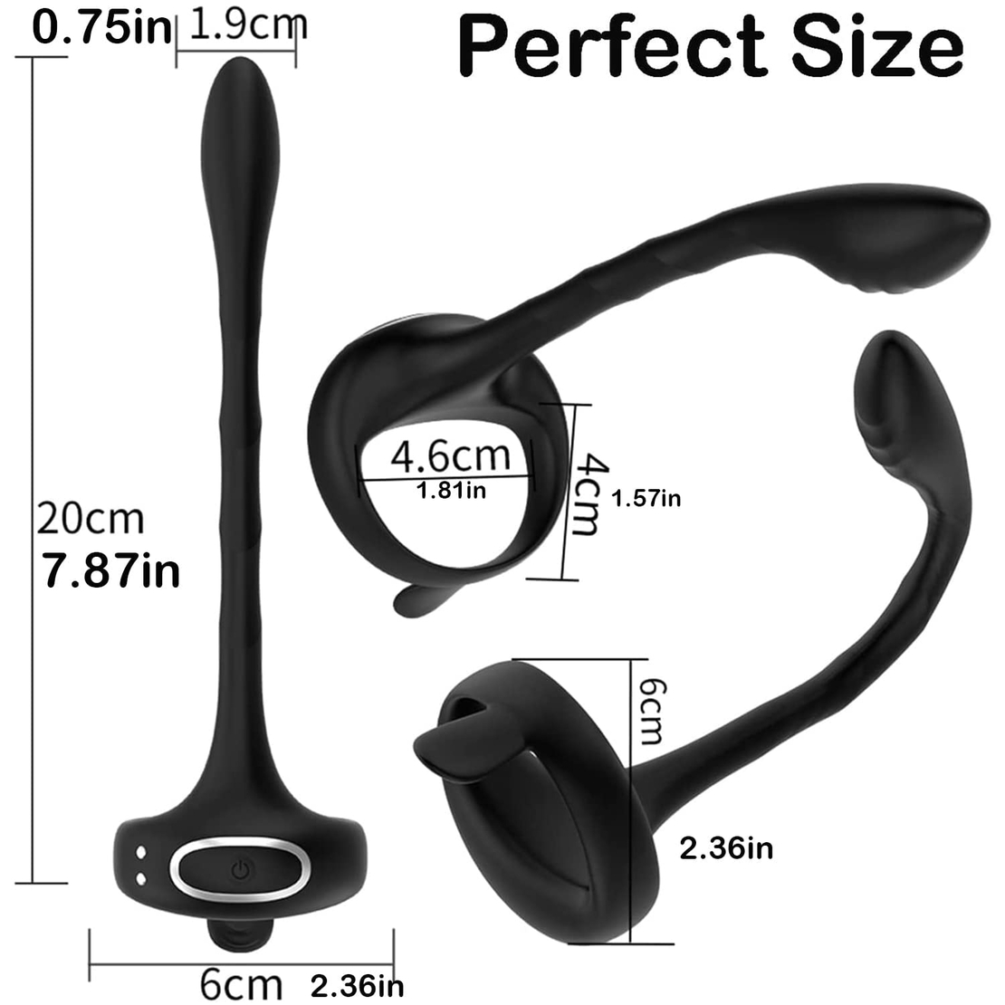 Multifunctional Prostate Massager with Penis Ring and Anal Hook – App Control for Maximum Stimulation