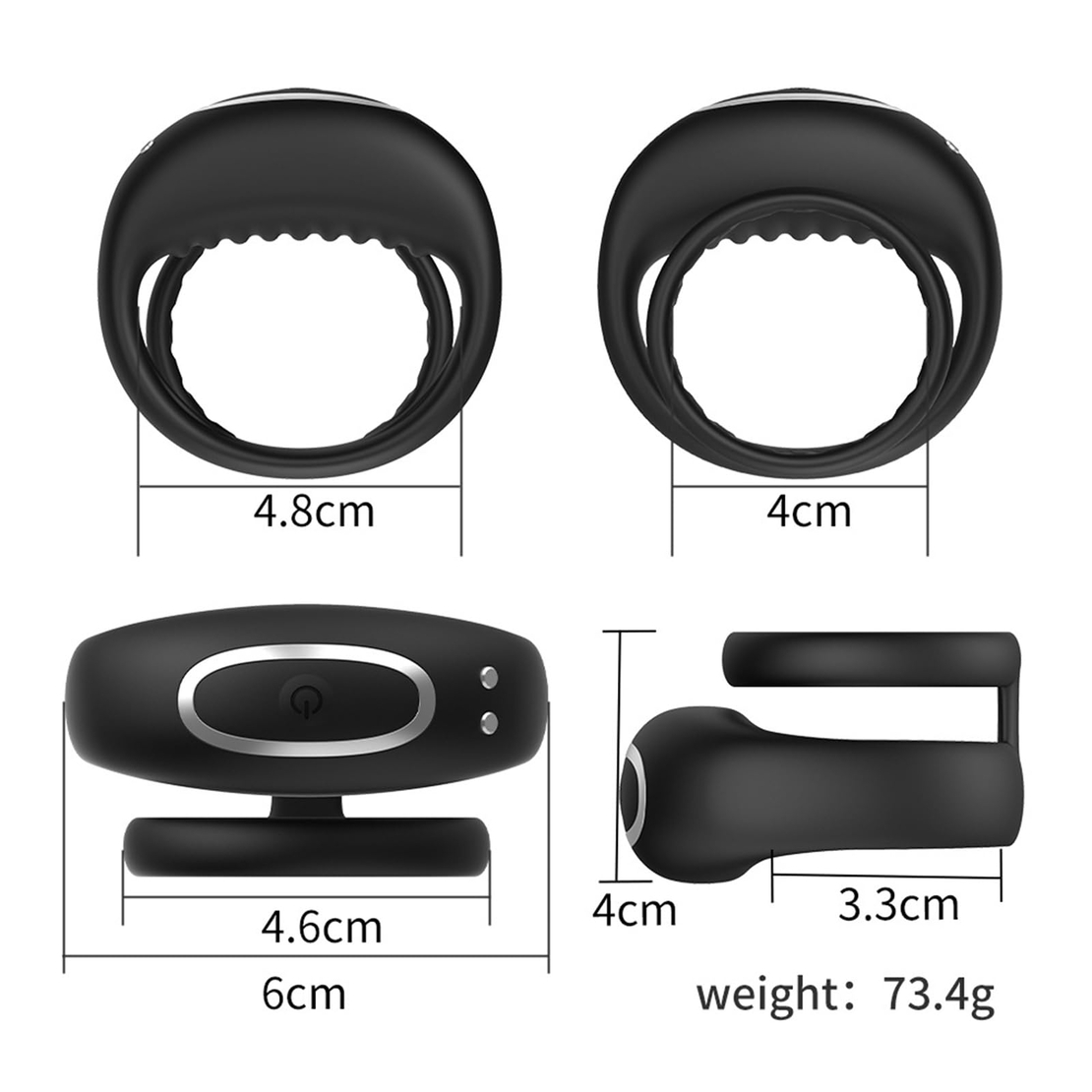 Silicone Penis Ring with APP Control – Vibrations and Delay Training for Men