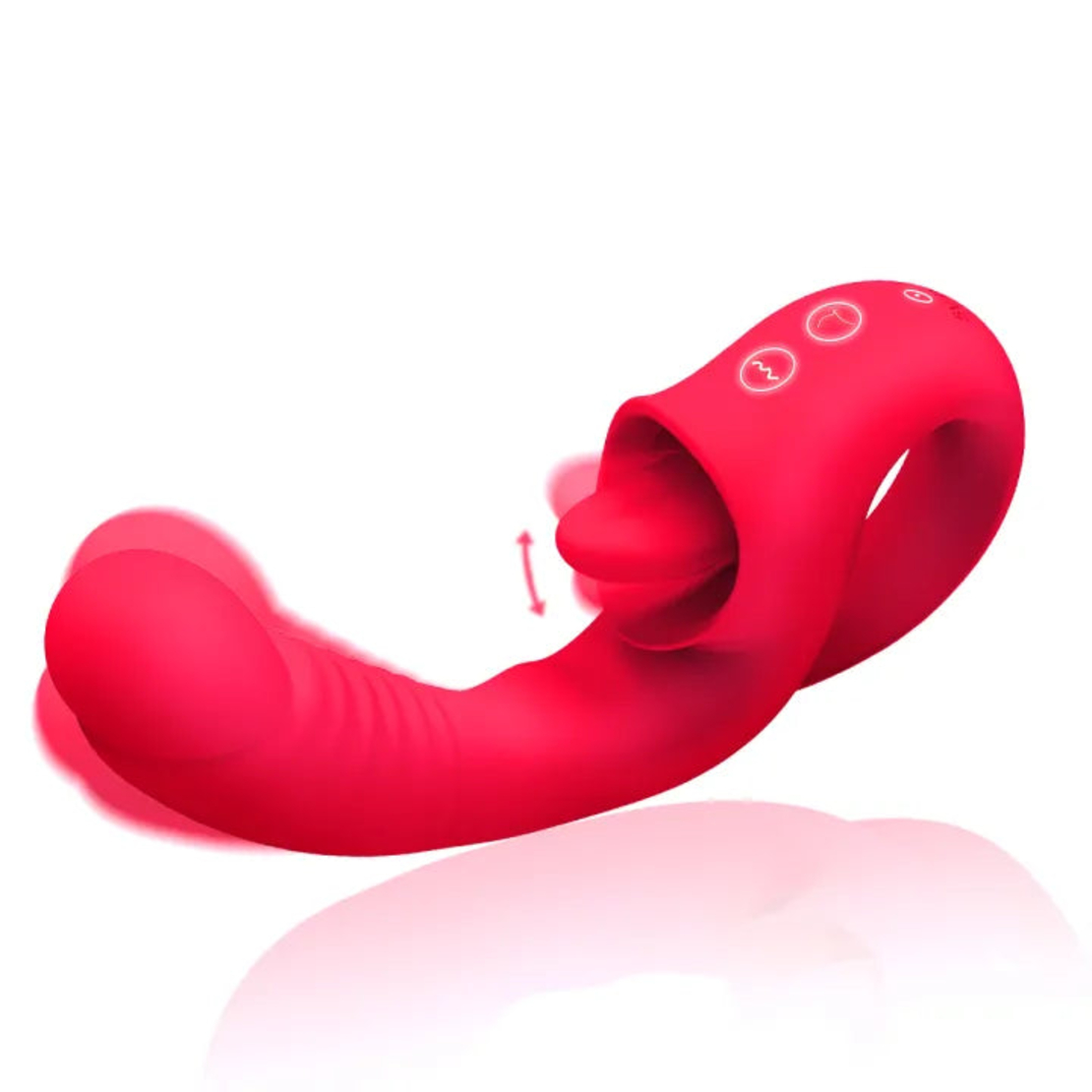 Multi-Functional Vibrator for Nipple, Clitoral, and Vaginal Stimulation