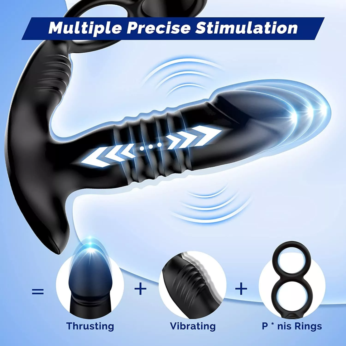 Smart Prostate Stimulator and 3-in-1 Penis Ring – Take Control of Your Pleasure via Your Phone