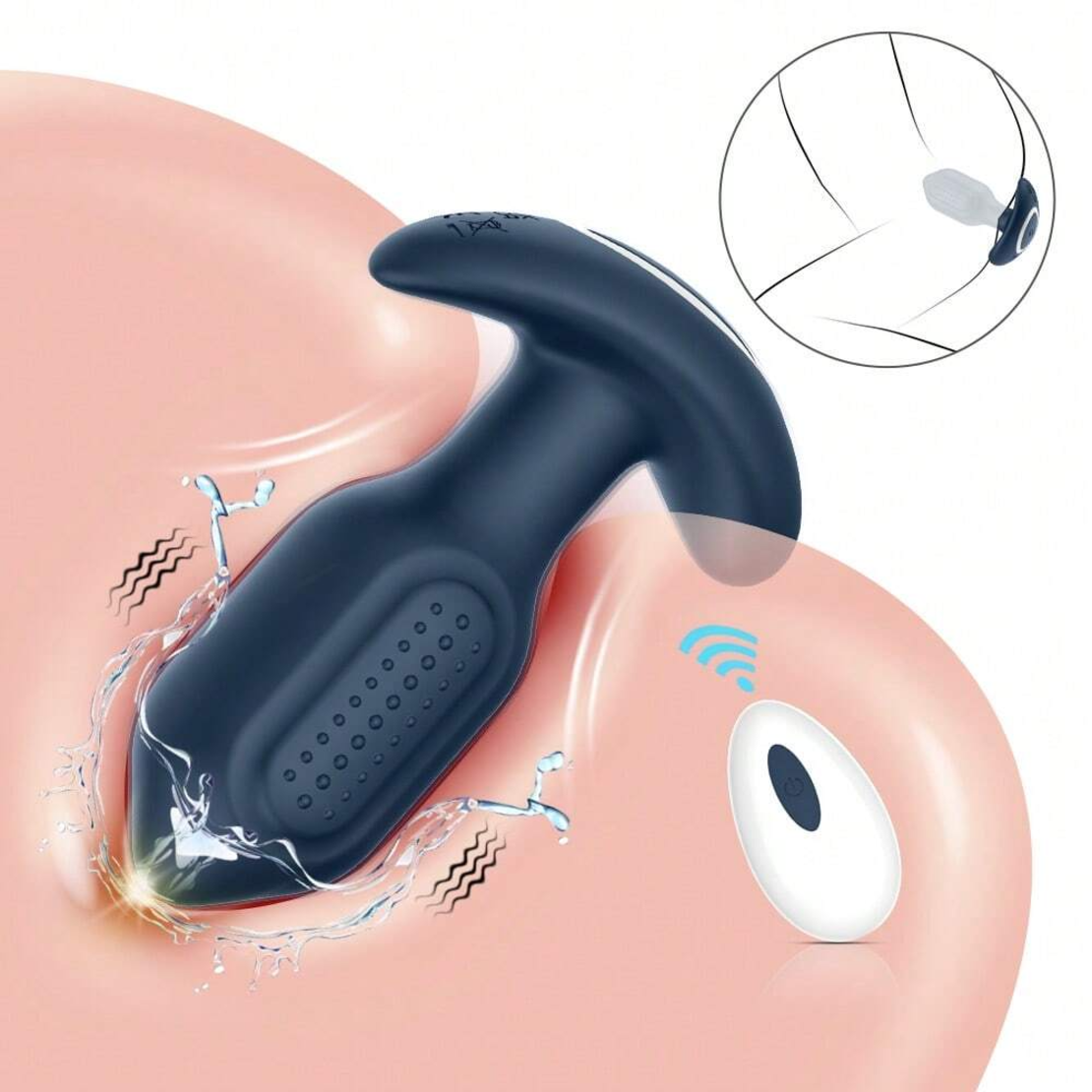 Interactive Bluetooth Anal Prostate Massager – Vibrations and Rotations for Men and Women
