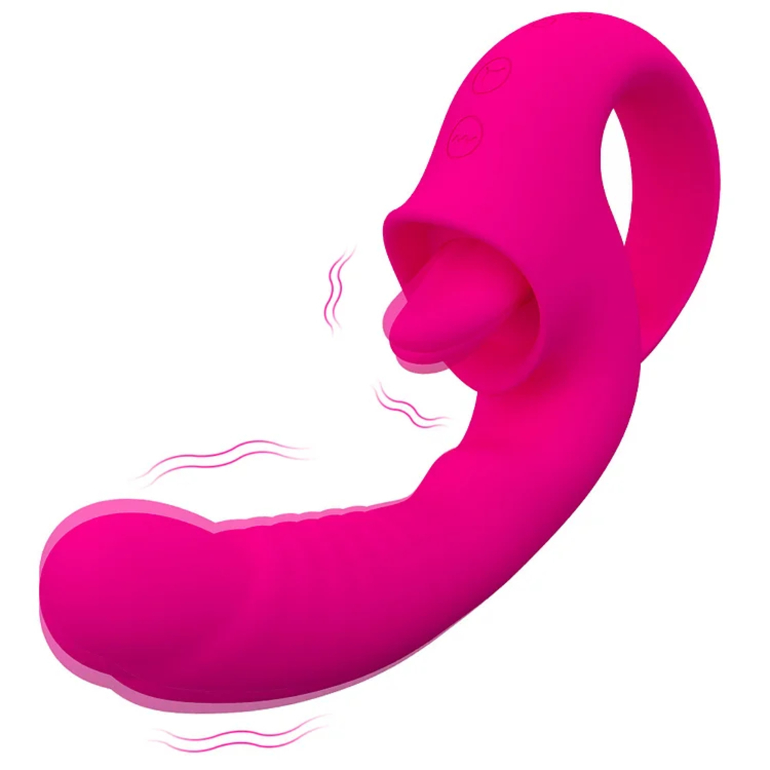 Multi-Functional Vibrator for Nipple, Clitoral, and Vaginal Stimulation