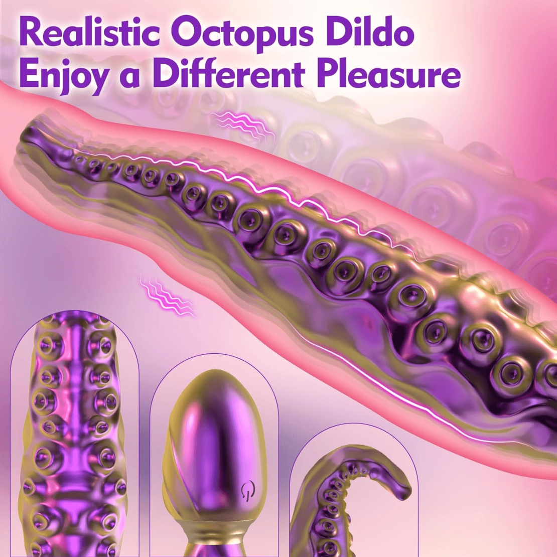 Realistic Octopus Design Vibrator – Pleasure with 10 Vibration Modes