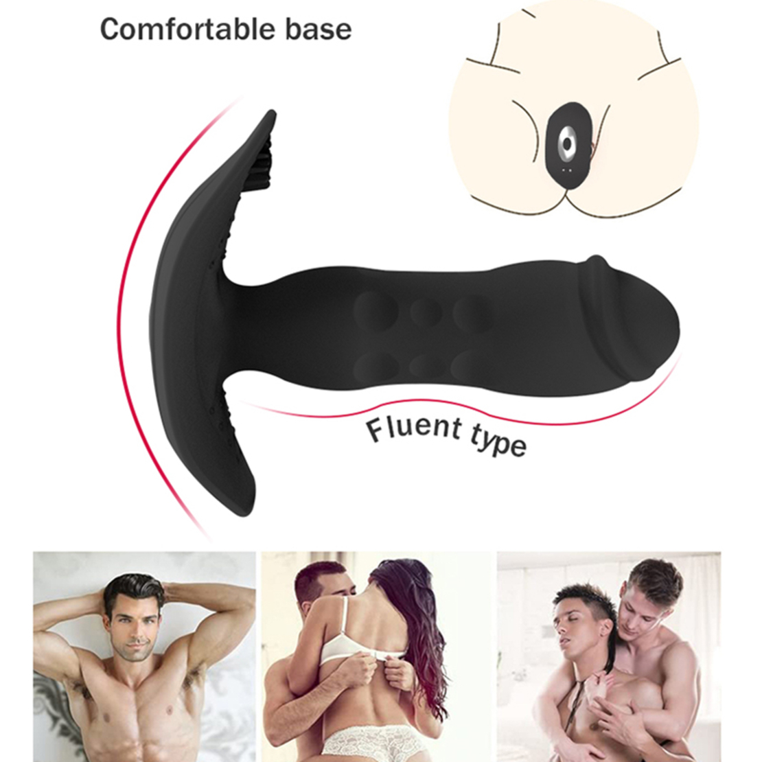 Telescopic Anal Stimulator with APP Control – Bluetooth Vibrations and Massage for Men and Women