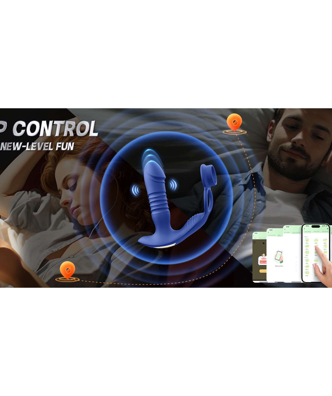 Smart Prostate Stimulator and 3-in-1 Penis Ring – Take Control of Your Pleasure via Your Phone