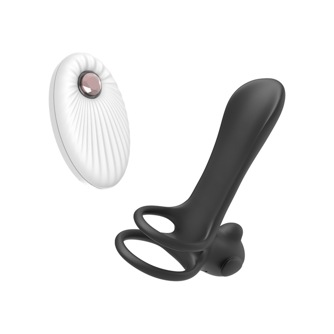 Vibrating Double Penis Ring with 20 Modes – Control Stimulation and Extend Your Pleasure