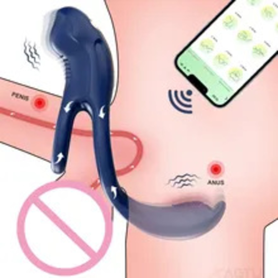 Vibrating Penis Ring with App Control – 9 Modes for Delayed Ejaculation and Clitoral Stimulation
