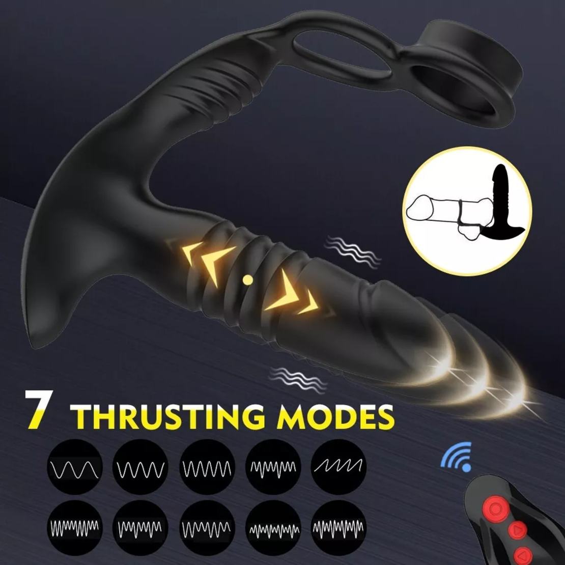 Smart Prostate Stimulator and 3-in-1 Penis Ring – Take Control of Your Pleasure via Your Phone