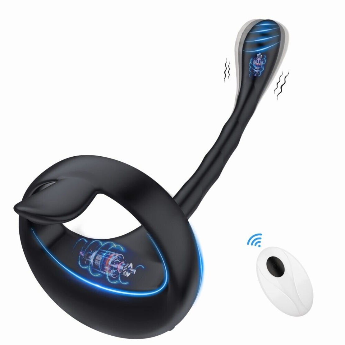 Multifunctional Prostate Massager with Penis Ring and Anal Hook – App Control for Maximum Stimulation