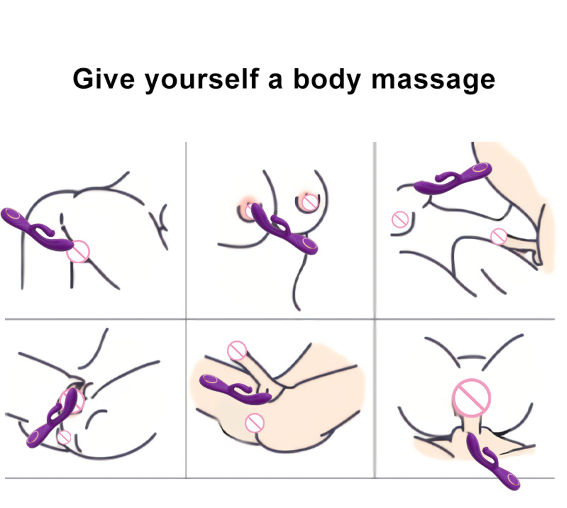Водоустойчив Силиконов Двоен Вибратор – G-Spot и Клиторна Стимулация с Два Мотора