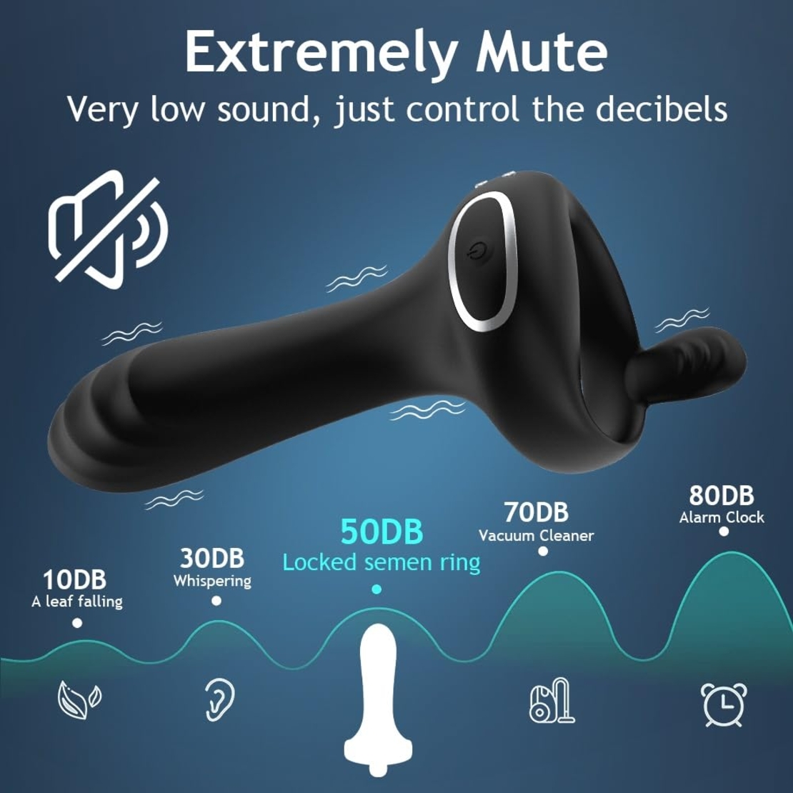 Penis Ring with App Control, 10 Frequencies, and Long-Lasting Endurance