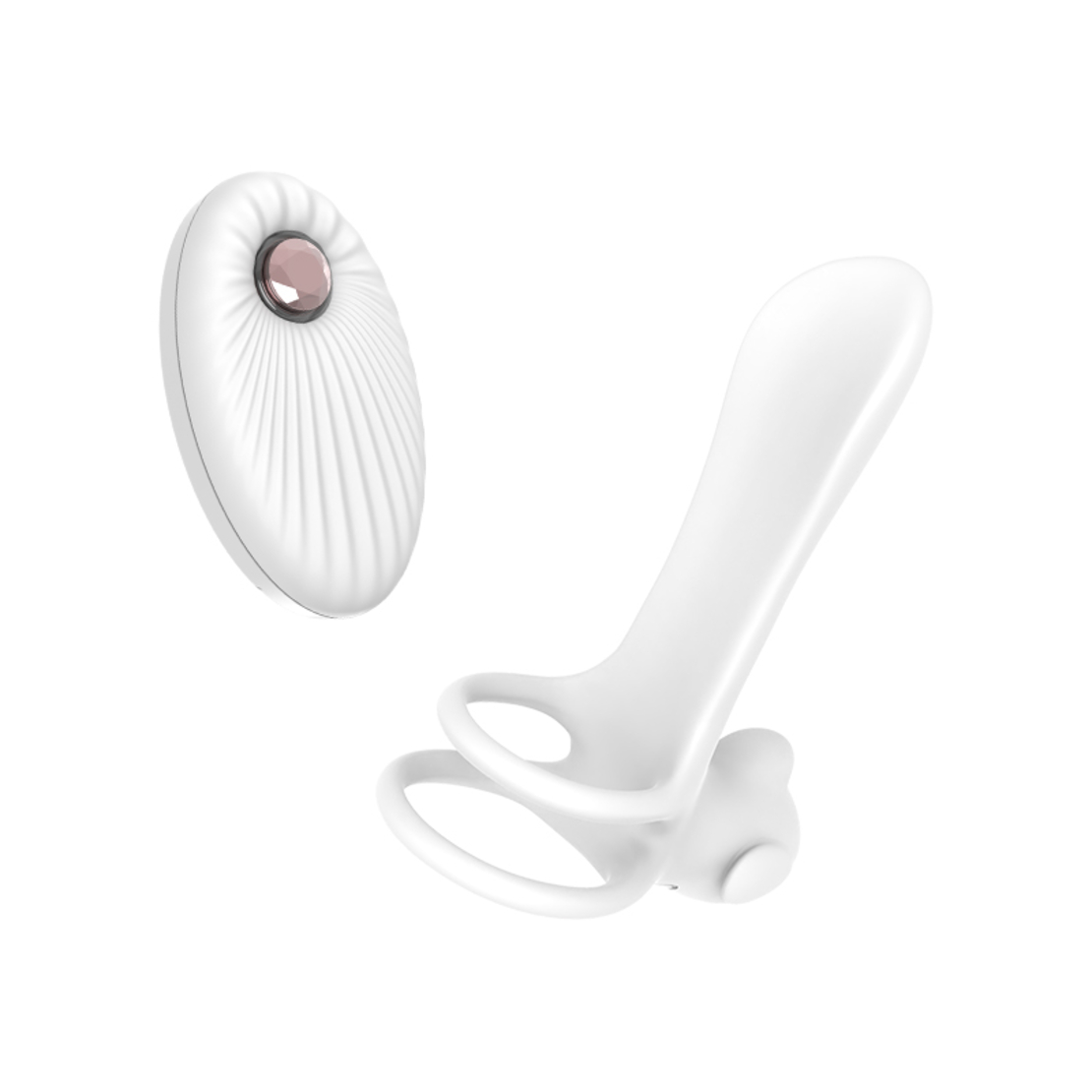 Vibrating Double Penis Ring with 20 Modes – Control Stimulation and Extend Your Pleasure