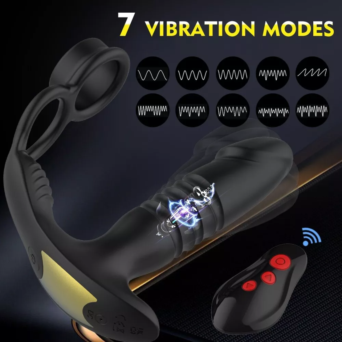Smart Prostate Stimulator and 3-in-1 Penis Ring – Take Control of Your Pleasure via Your Phone