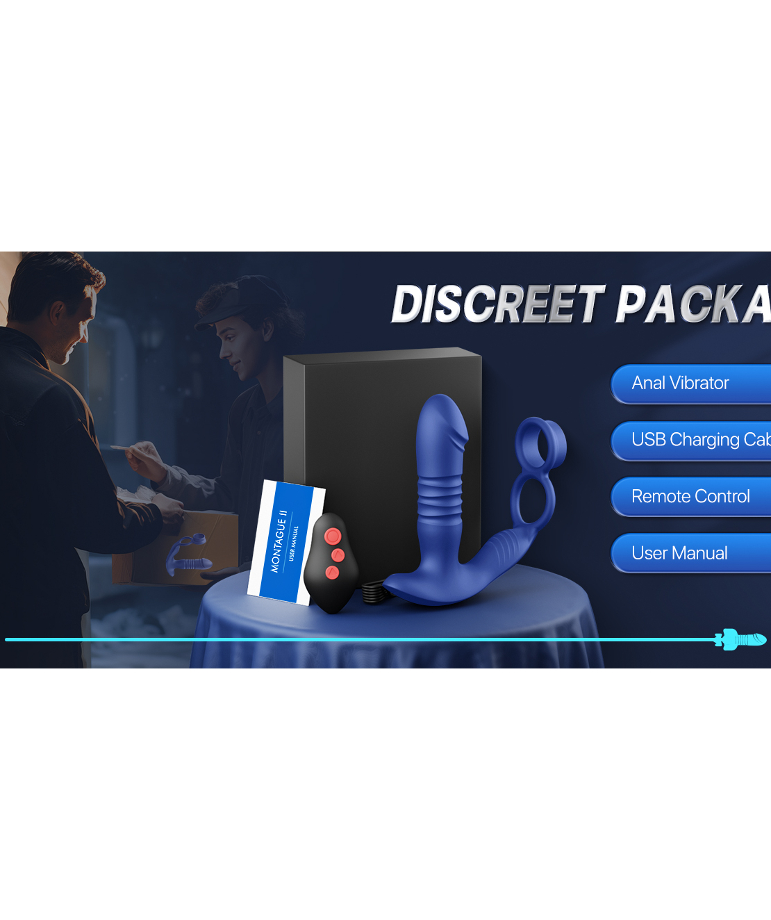 Smart Prostate Stimulator and 3-in-1 Penis Ring – Take Control of Your Pleasure via Your Phone