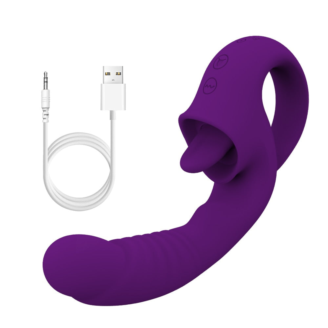 Multi-Functional Vibrator for Nipple, Clitoral, and Vaginal Stimulation
