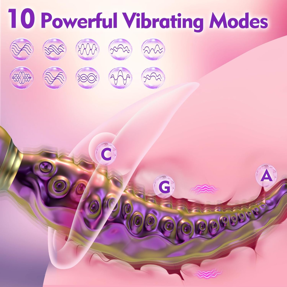 Realistic Octopus Design Vibrator – Pleasure with 10 Vibration Modes